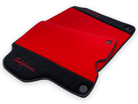 Red Floor Mats For Ferrari California 2008-2014 With Alcantara - AutoWin