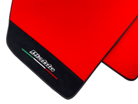 Red Floor Mats for Lamborghini Diablo 1990-2001 With Alcantara Leather - AutoWin