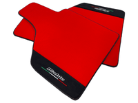 Red Floor Mats for Lamborghini Diablo 1990-2001 With Alcantara Leather - AutoWin