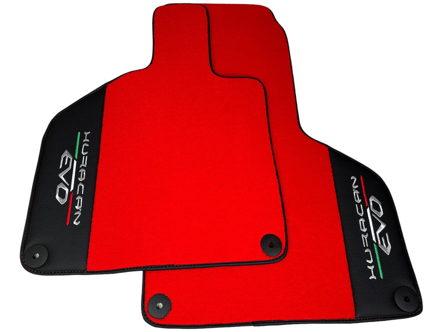 Lamborghini Huracan EVO (2014-2023): Red Mats with Black Borders