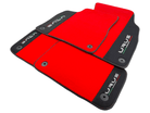 Red Floor Mats For Lamborghini Urus With Alcantara Leather - AutoWin