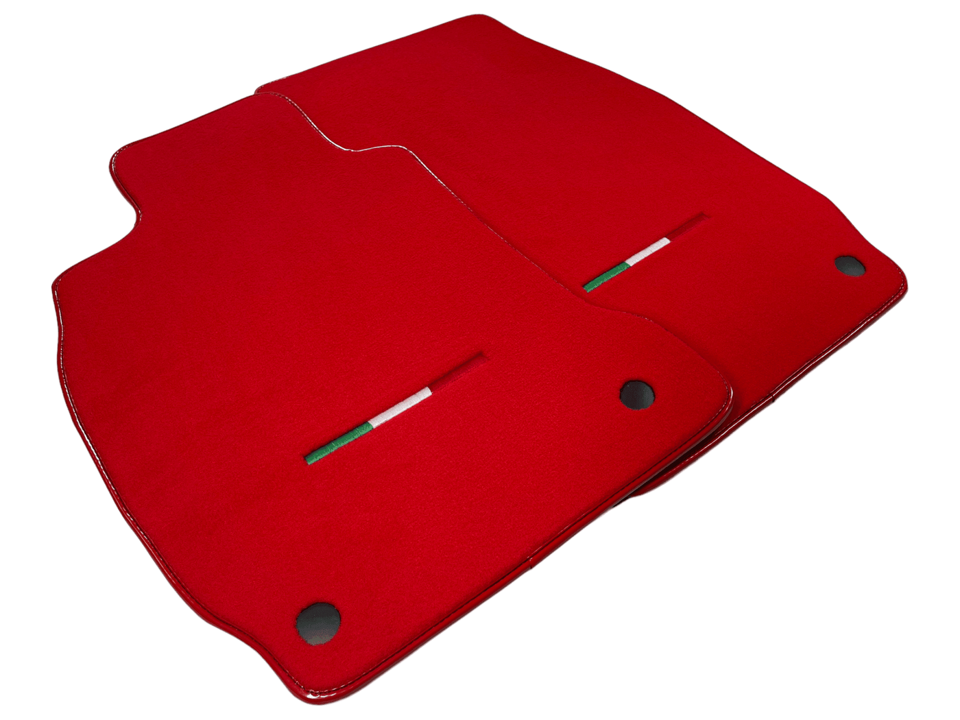 Red Floor Mats For Maserati Quattroporte IT Edition - AutoWin