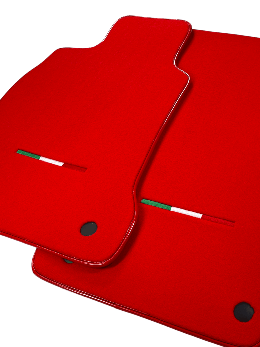 Red Floor Mats For Maserati Quattroporte IT Edition - AutoWin