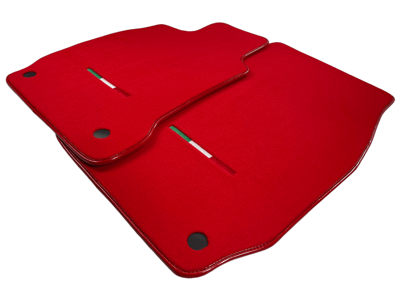 Red Floor Mats For Maserati Quattroporte IT Edition - AutoWin