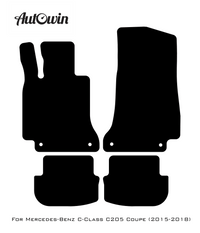 Red Floor Mats For Mercedes Benz C-Class C205 Coupe (2015-2018) | Limited Edition - AutoWin