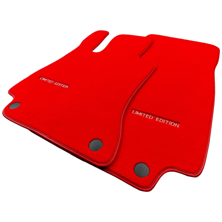 Red Floor Mats For Mercedes Benz CLA-Class X118 Shooting Brake (2019-2023) | Limited Edition - AutoWin