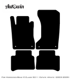 Red Floor Mats For Mercedes Benz E-Class S211 Estate 4Matic (2003-2009) | Limited Edition - AutoWin