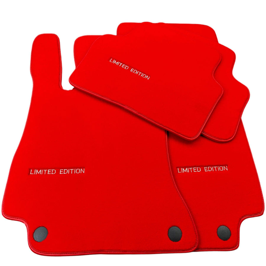 Red Floor Mats For Mercedes Benz E-Class W211 Sedan 4Matic (2002-2009) | Limited Edition - AutoWin