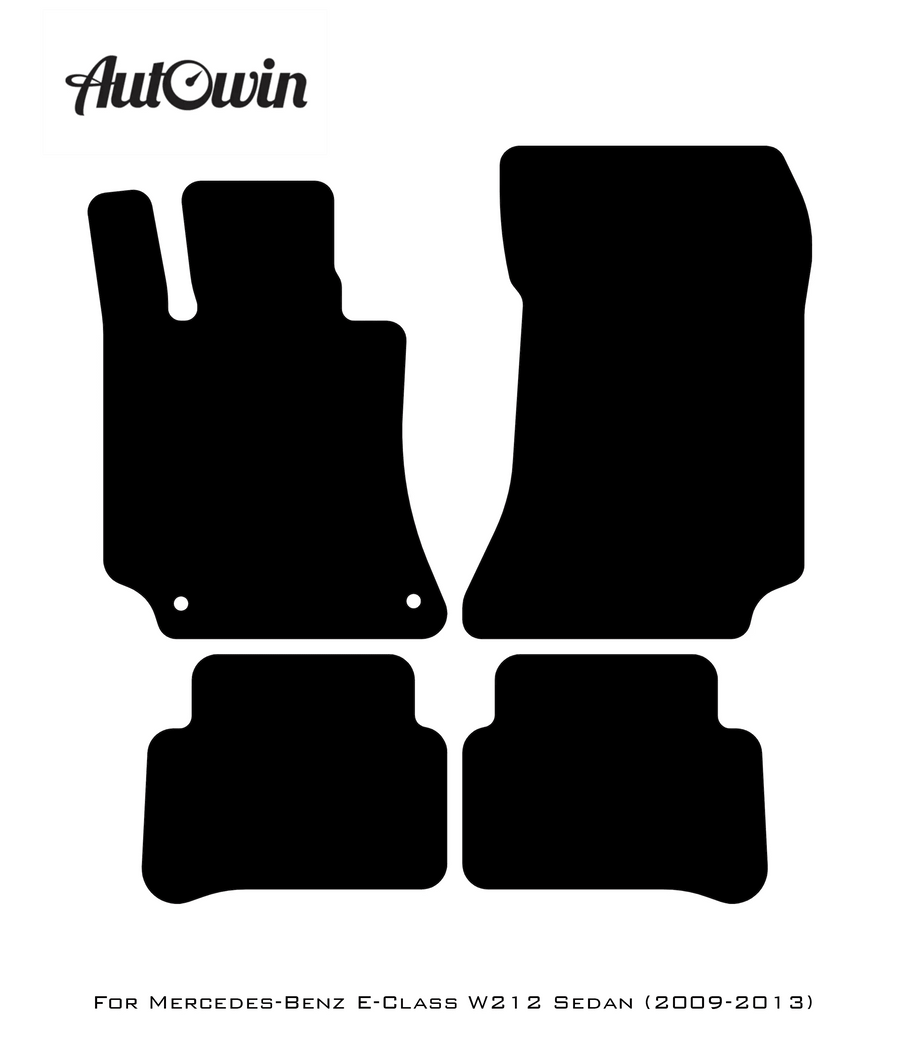 Red Floor Mats For Mercedes Benz E-Class W212 Sedan (2009-2013) | Limited Edition - AutoWin