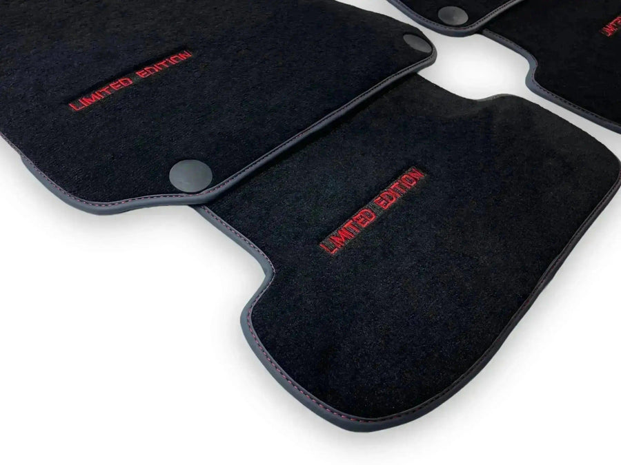 Red Floor Mats For Mercedes Benz GLE-Class V167 Allrounder - 5 Seats (2019-2023) | Limited Edition - AutoWin