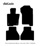 Red Floor Mats For Mercedes Benz X-Class W470 (2017-2023) | Limited Edition - AutoWin
