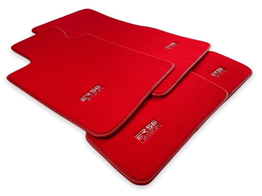 Red Mats For BMW 3 Series E30 4-doors Sedan - ER56 Design Brand - AutoWin