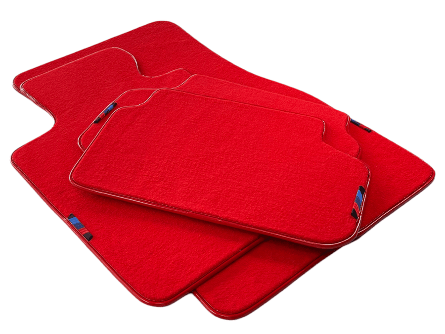 Red Mats For BMW 3 Series E46 4-door Sedan With M Package AutoWin Brand - AutoWin