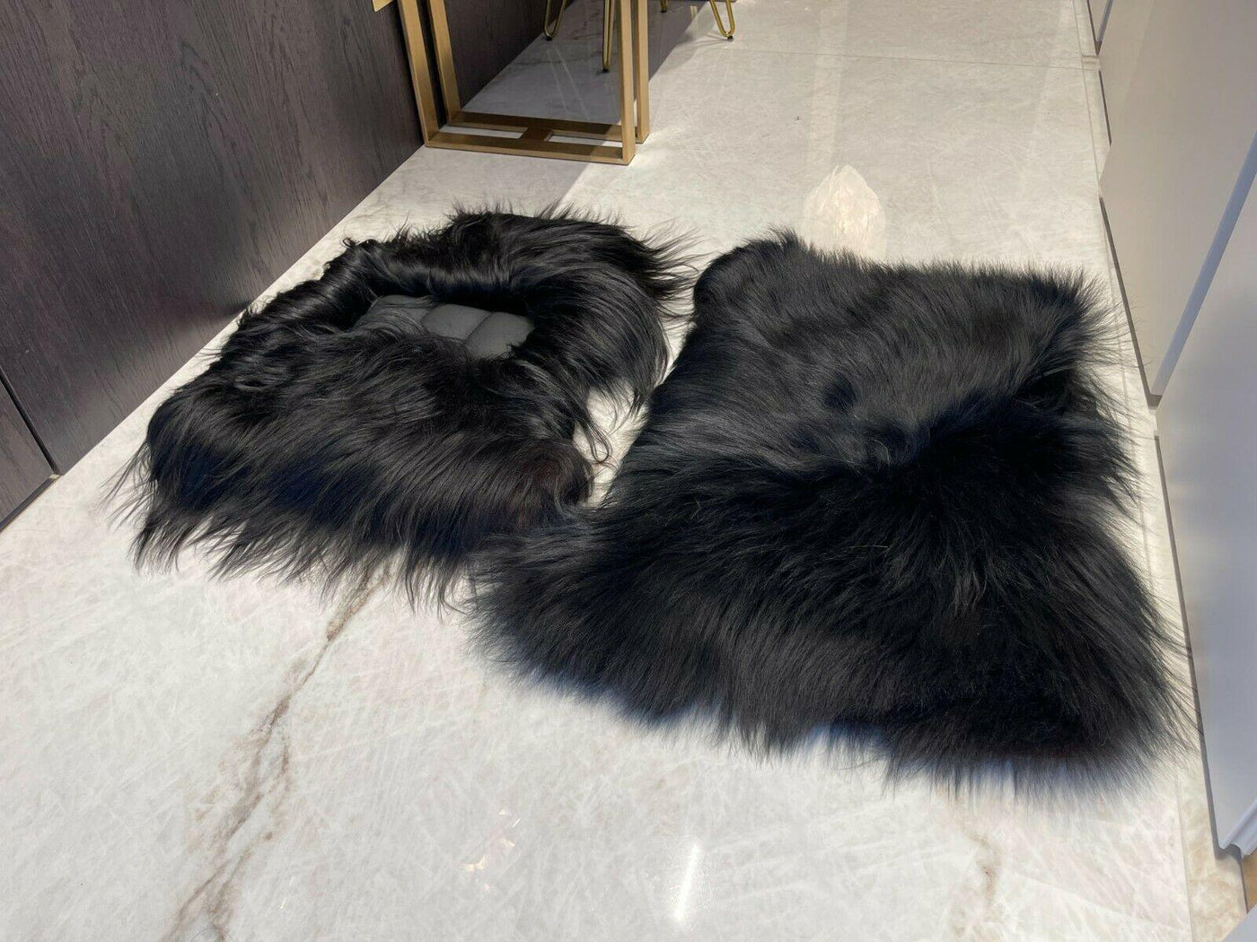 Sheepskin Floor Mats For Rolls Royce Dawn Rr6 2016-2023 Er56 Design Brand - AutoWin