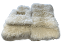 White Sheepskin Floor Mats For Rolls Royce Cullinan Rr31 2018-2023 Er56 Design Brand - AutoWin