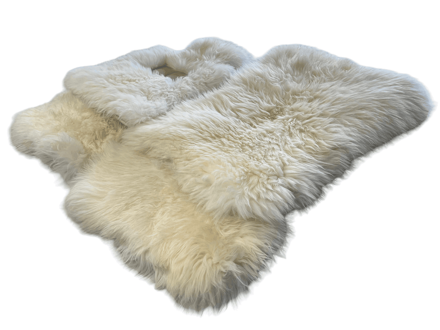 White Sheepskin Floor Mats For Rolls Royce Cullinan Rr31 2018-2023 Er56 Design Brand - AutoWin