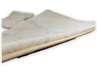 Luxury White Sheepskin Floor Mats for Rolls Royce Dawn Rr6